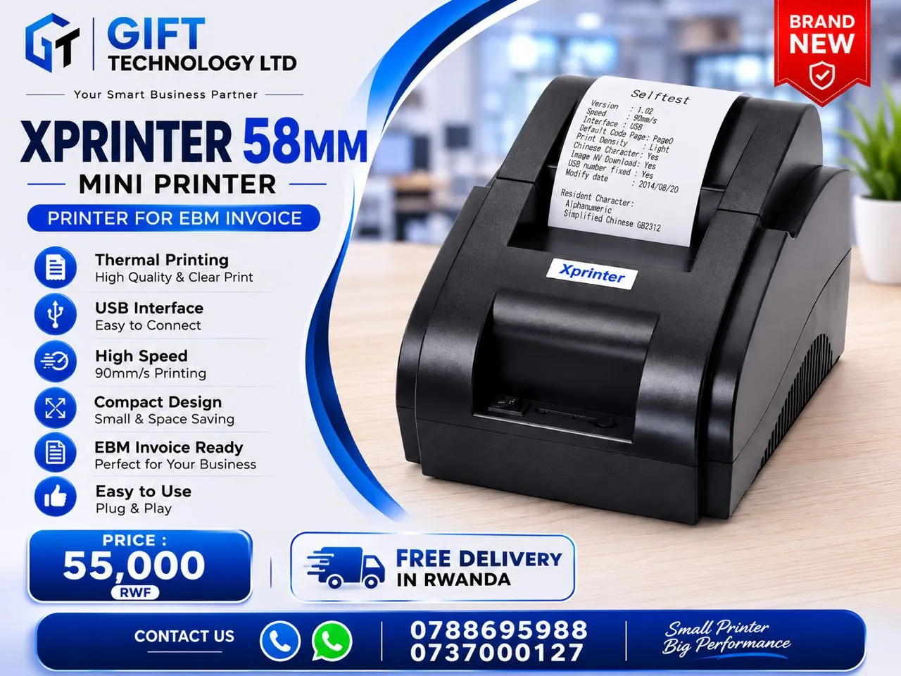 XPrinter Mini XPRINTER 58MM for sale in Kigali