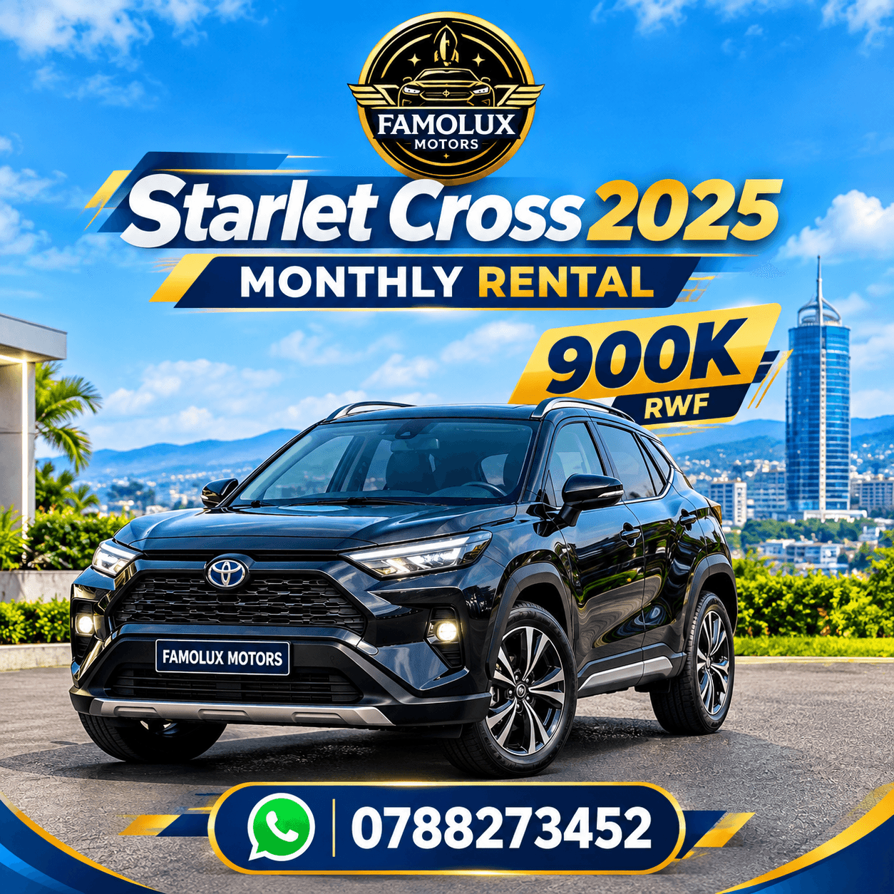2025 Toyota Cross starlet for sale in Kigali