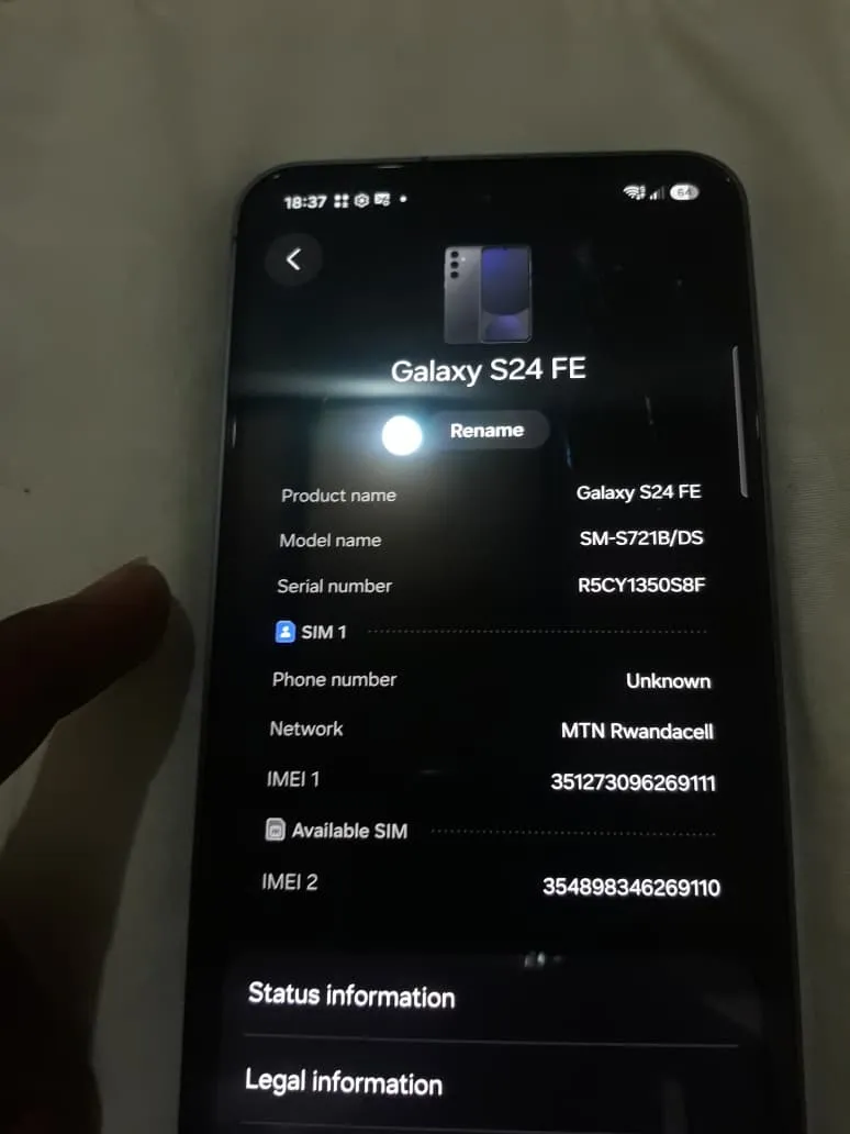 samsung Smartphone 128GB for sale in Kigali